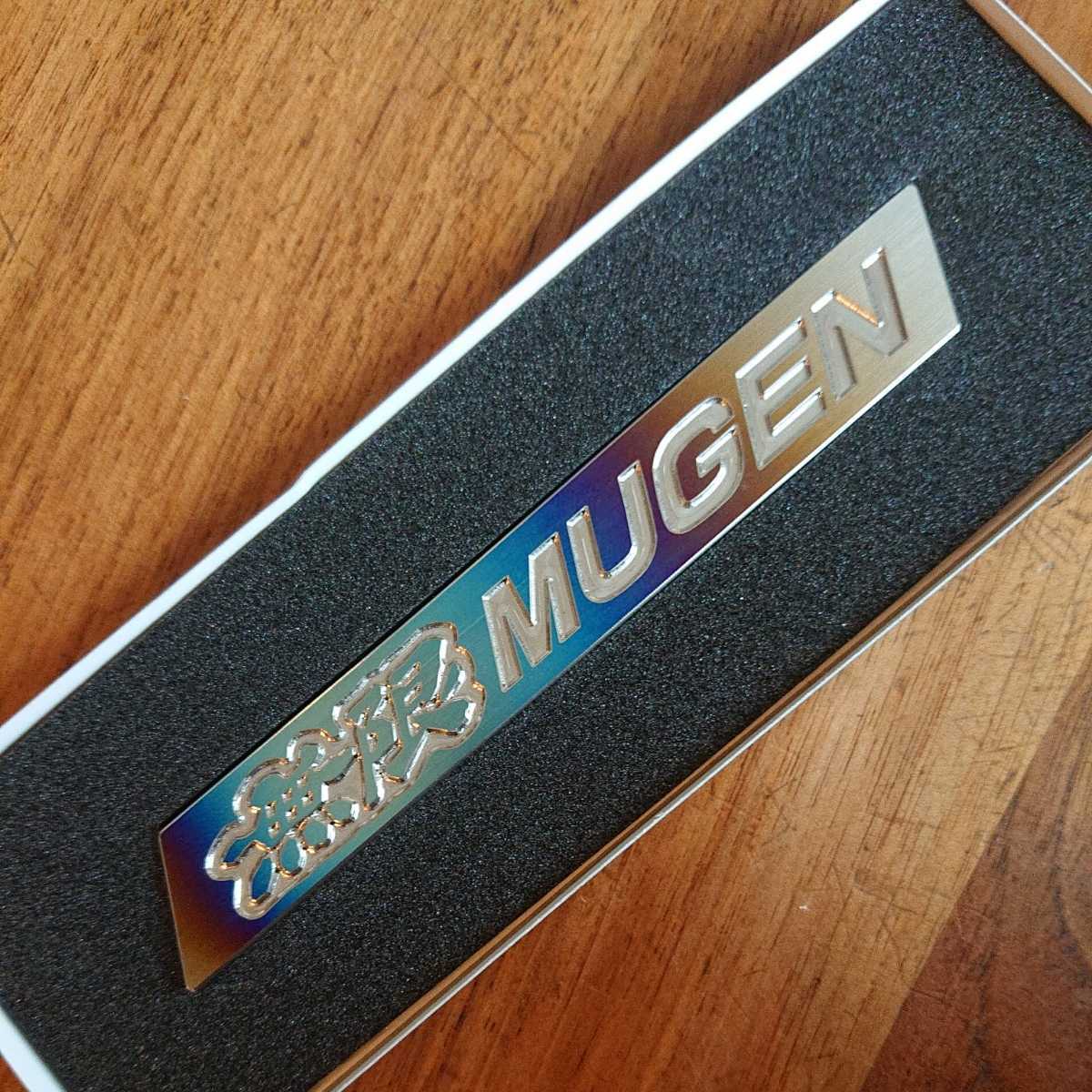 未使用》無限 チタン エンブレム MUGEN TITANIUM EMBLEM 90000-XYE  