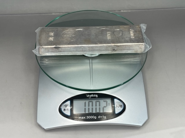 ♦️ シルバー1000g 銀地金インゴット1kg 999.9 ♦️ 石福金属興業