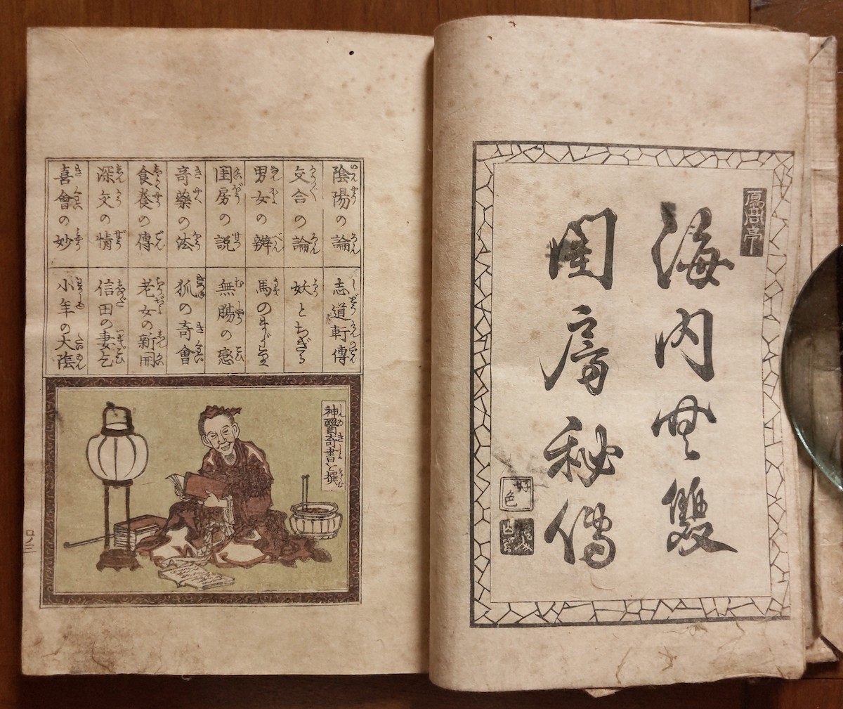 春画 英泉 和合淫質録 2冊揃い 艶本 和本 浮世絵 江戸期 化物 亡霊