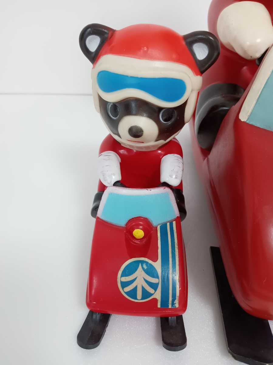 約25cm北海道拓殖銀行たくぎんたくちゃんカウンター/ソフビ/スノー