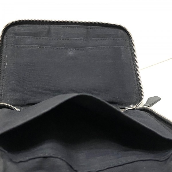 エルメス エールライン パースPM PM パース パースGM エルメス HERMES 2つ折り財布 エールラインパースPM ポリエステル×ポリアミド ダークグレー×黒 ラウンドファスナー 財布