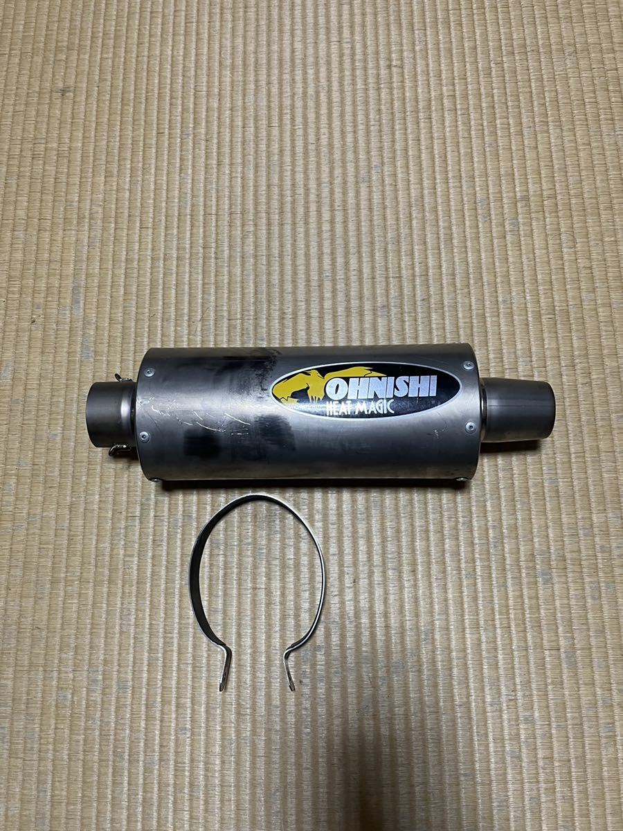 ★500円スタート オオニシヒートマジック製 フルチタンサイレンサー シャトル(検ヨシムラ OVER アクラポ 汎用 モリワキ BEET CBR YZF GSX