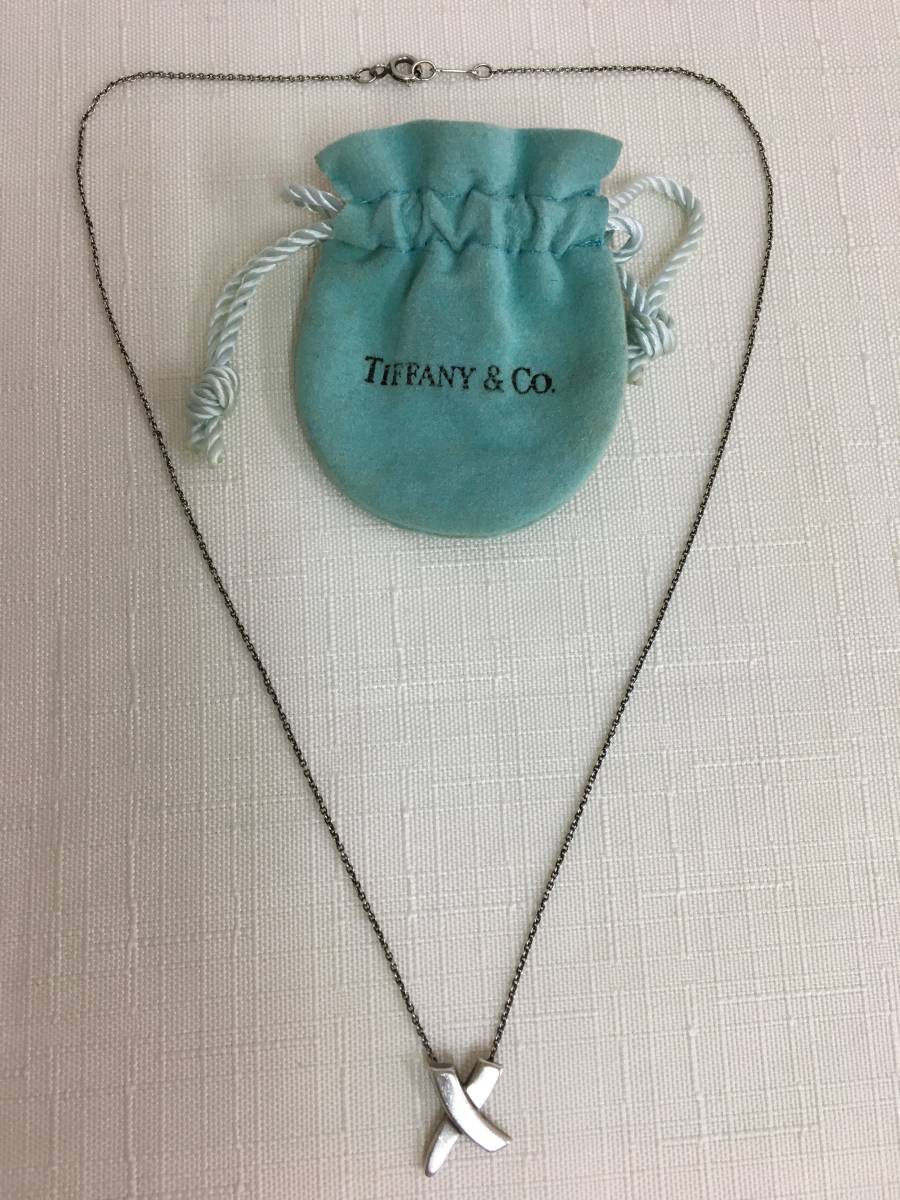 美品】ティファニー TIFFANY&Co. ミニ キス クロス パロマピカソ 