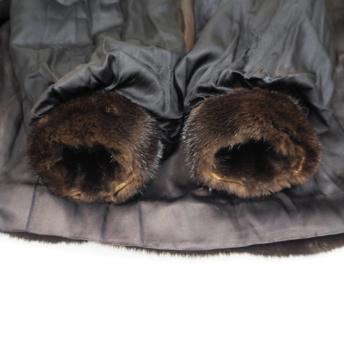 Unisel ブラウン ファーコート ミンク　たぬき　リアルファー　高級毛皮 Unisel ブラウン ファーコート たぬき毛皮｜Unisel ブラウン ファー