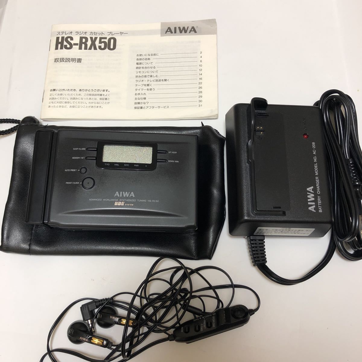 ジャンク】AIWA アイワ HS-RX50 カセットプレーヤー stereo radio