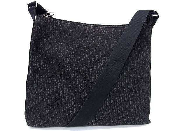  1円 Christian Dior クリスチャンディオール トロッター キャンバス ショルダーバッグ 斜め掛け 肩掛け レディース ブラック系 AC6147yN(トロッター)｜売買されたオークション情報、yahooの商品情報 かばん、バッグ