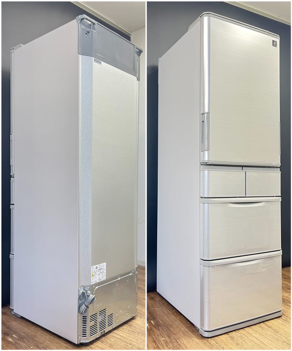 412L SHARP 自動製氷 ◇シャープ 2018年製 TJ6612 美品/2020年製□