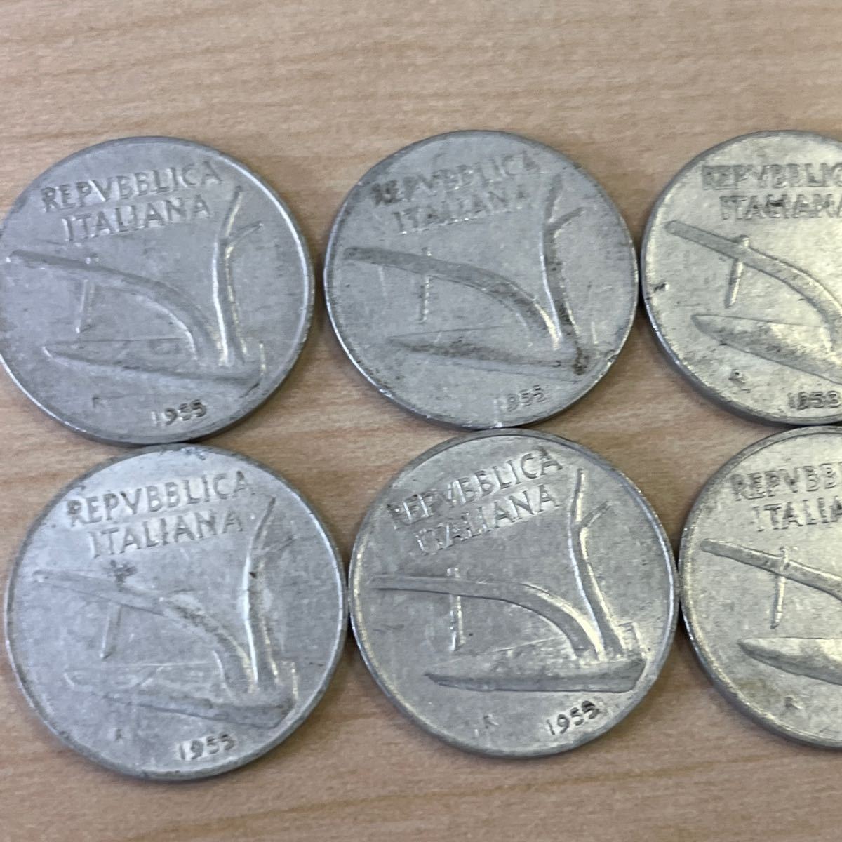 T0825】イタリア リラ 硬貨 貨幣 通貨 コイン 100リラ 50リラ 10リラ 