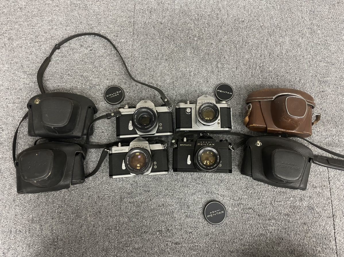 【HOT，低価】 管80366t PENTAX ペンタックス SPOTMATIC F SUPER-takumar 1:1.4/50 1:1.8/55 1:2 f=58mm SMC 1:1.8/55 フィルムカメラ まとめ4台(ペンタックス)｜売買されたオークション情報、yahooの商品情報をアーカイブ公開 - オ マニュアルフォーカス