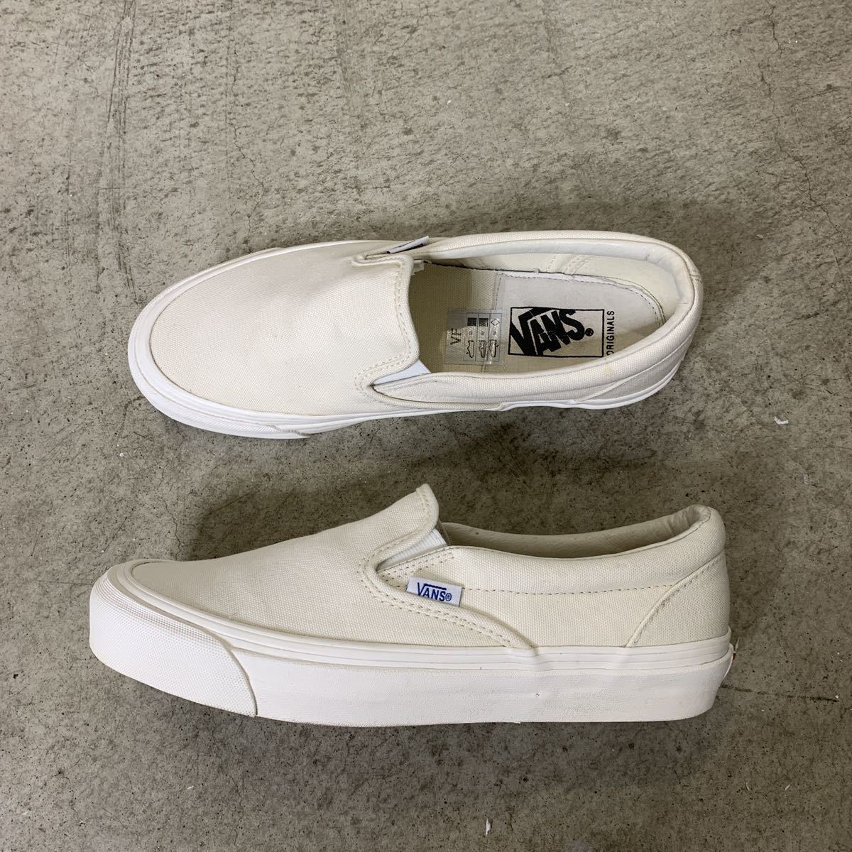 VANS VAULT OG SLIP ON LXスリッポン ホワイト 26 白 WHITE CT cons 
