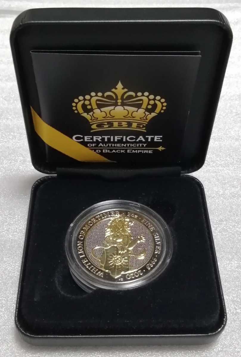 NGC PF69 クイーンズビースト モーティマーの白いライオン銀貨 2020
