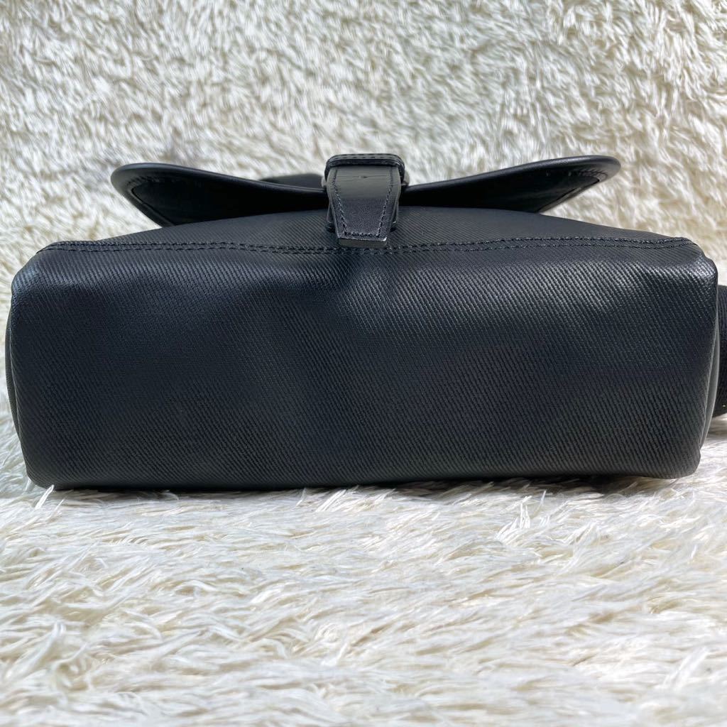 1円【新品同様・超稀少】BURBERRY BLACK LABEL バーバリーブラックレーベル ショルダーバッグ メッセンジャーバッグ ノバチェック ブラック
