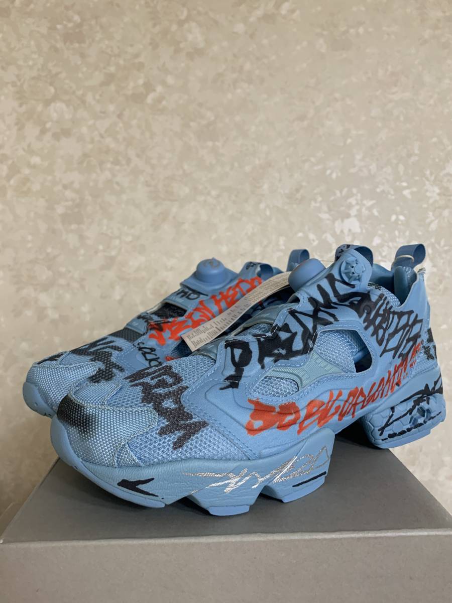  正規品 Reebok pumpfury&times;VETEMENTS PARIS GRAFFITI ヴェトモン グラフィティー ラクガキ ブルー26cm(26.0cm)｜売買されたオークション情報、yahooの商品情報をアーカイブ公開 - オークファン 26.0cm