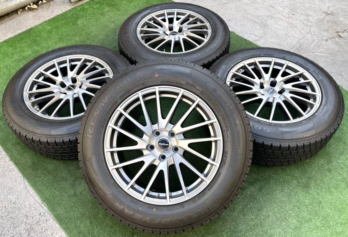 得価，新作 センサー付 MANARAY Lefinada 18インチ アルミホイール GOODYEAR 235/65R18 4本セット レクサス RX NX ハリアー RAV4等に(スタッドレスタイヤ)｜売買されたオークション情報、yahooの商品情報をアーカイブ 5穴