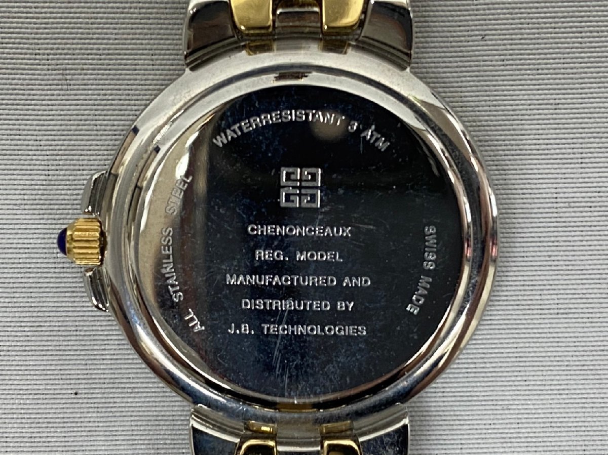 稼働品】GIVENCHY REG.MODEL 腕時計 クォーツ デイト 稼働品】GIVENCHY
