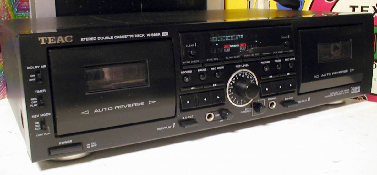 TEAC W-865R Parallel Recording Auto Reverse Double Cassette Tape