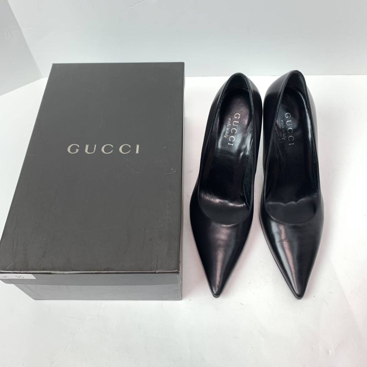 n290 未使用 GUCCI グッチ パンプス ブラック フォーマル ビジネス 