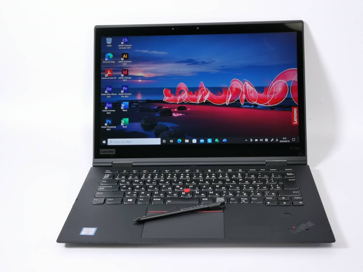 X1 &frasl; Yoga ThinkPad Lenovo | Flip Gen SSD512GB Core_i7 1.8GHz 16GB Office 14.0型 タッチパネル どうやって使うのか、マニアックな折り畳みPC「ThinkPad