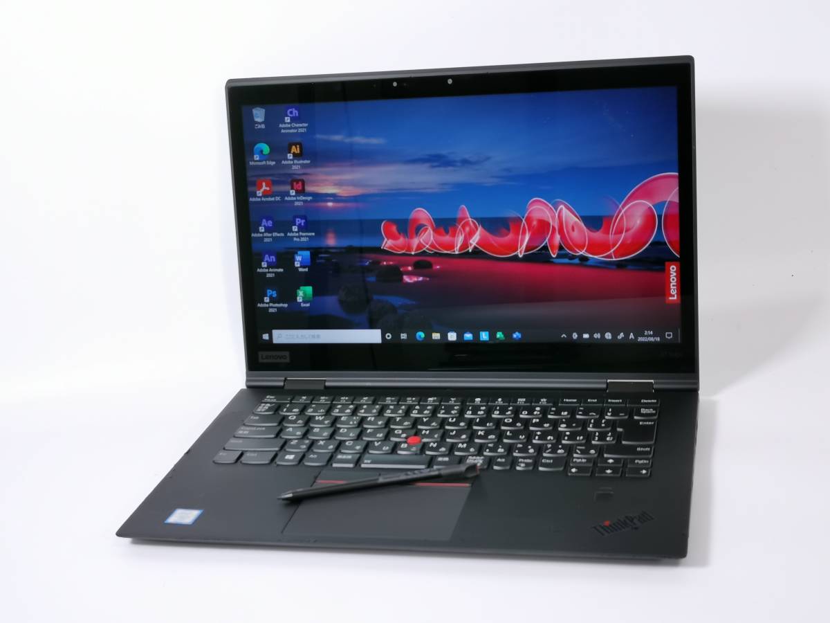 X1 &frasl; Yoga ThinkPad Lenovo | Flip Gen SSD512GB Core_i7 1.8GHz 16GB Office 14.0型 タッチパネル どうやって使うのか、マニアックな折り畳みPC「ThinkPad
