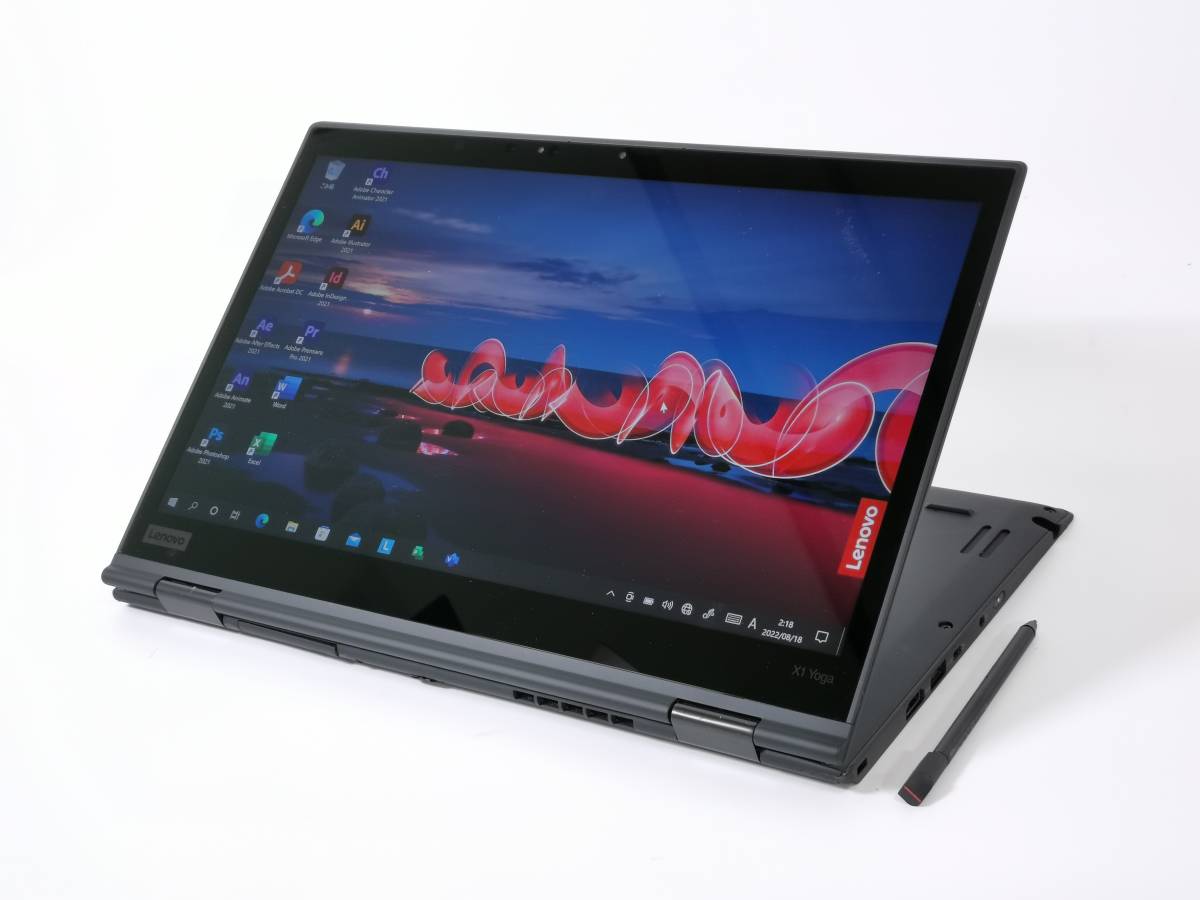 X1 &frasl; Yoga ThinkPad Lenovo | Flip Gen SSD512GB Core_i7 1.8GHz 16GB Office 14.0型 タッチパネル どうやって使うのか、マニアックな折り畳みPC「ThinkPad