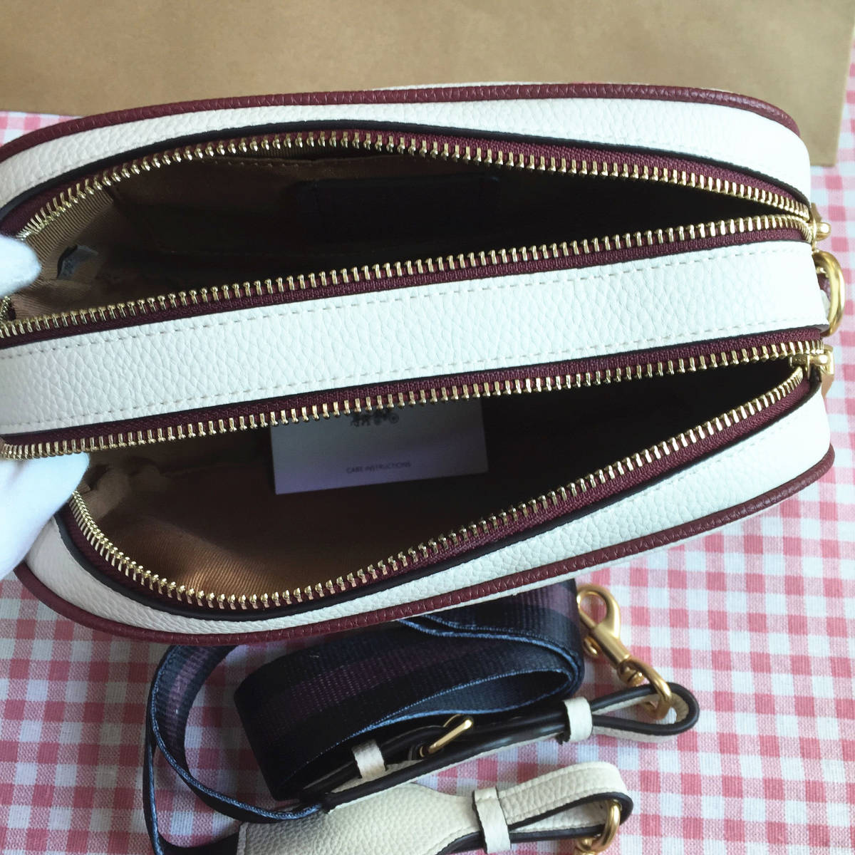 コーチバッグ C2835 チョーク COACH ショルダーバッグ カメラバッグ  