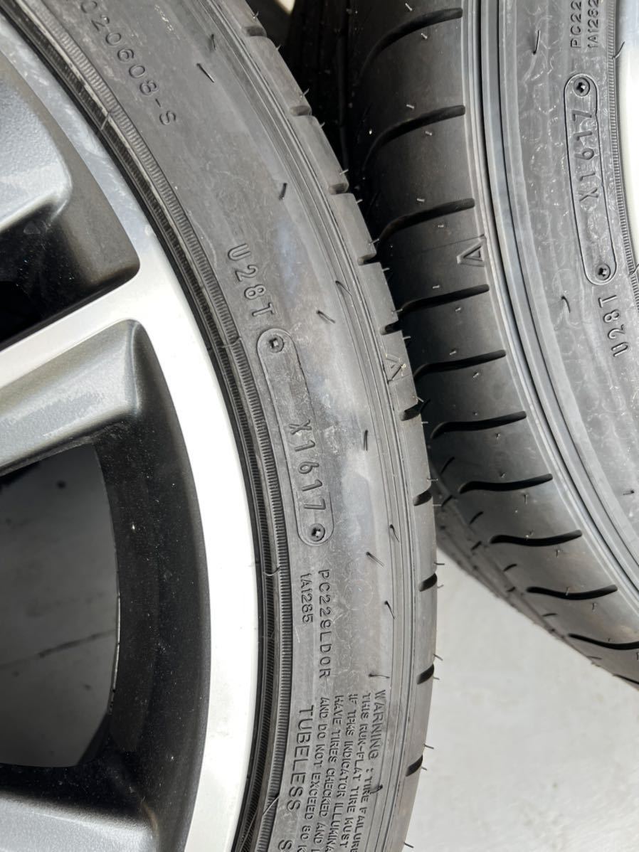 インフィニティq50 v37 スカイライン 純正ホイール 新車外し 空気圧  