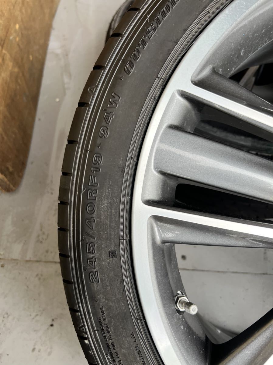 インフィニティq50 v37 スカイライン 純正ホイール 新車外し 空気圧  