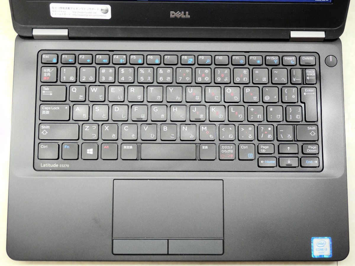 ☆良好品☆第6世代☆DELL☆LATITUDE E5270☆Core i3 2.30GHz/8GB/500GB/無線/Bluetooth/カメラ/Office/Windows 10 Pro DtoD領域☆1円スター