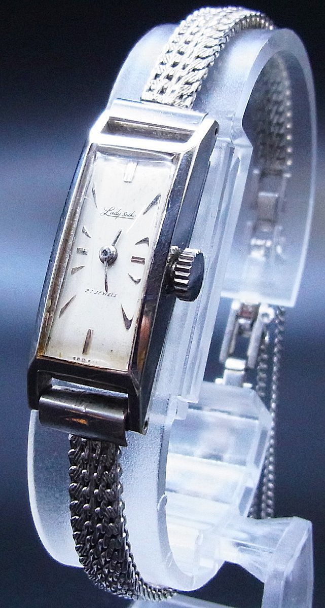昭和レトロ☆LADY SEIKO セイコー☆腕時計 14KWG 手巻 ホワイト 