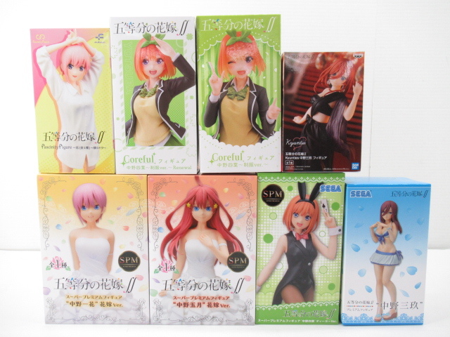 n60768-ty 未開封○8個セット SPM coreful 五等分の花嫁 中野一花 三玖 四葉 [056-220829]