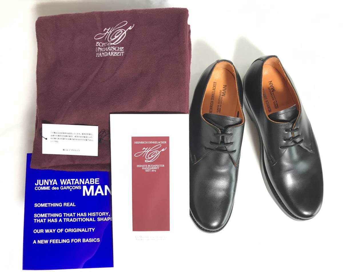 Heinrich Dinkelacker Junya Watanabe - – MAN x Black Shoes WATANABE JUNYA shoes boat leather Men's