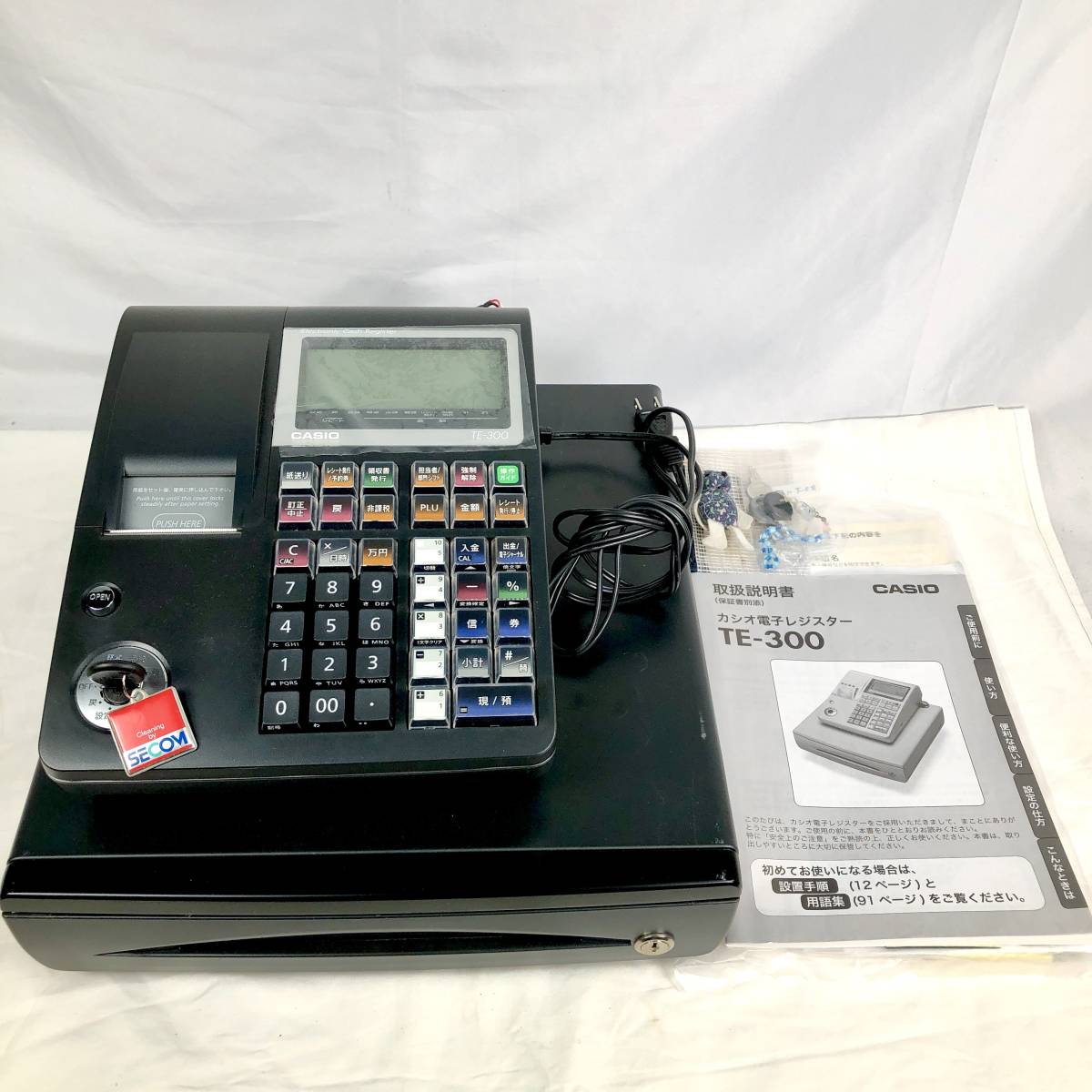 0826I【中古/仮動作確認済】CASIO カシオ電子レジスター TE-300 ※取扱