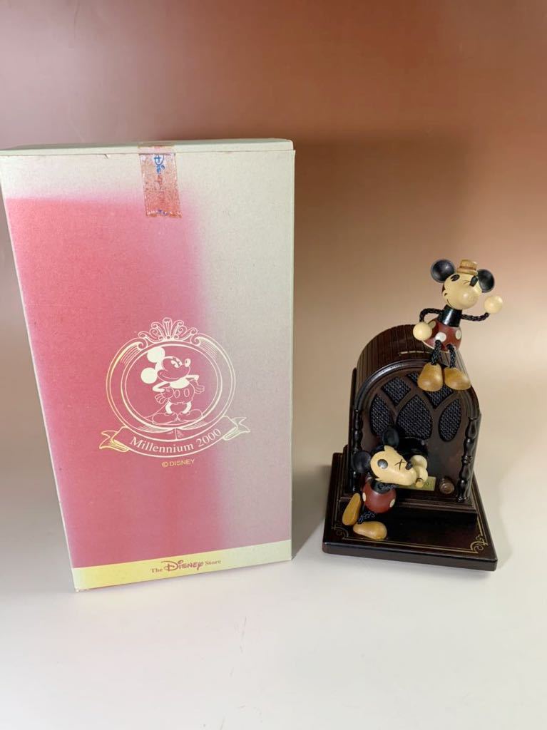 ディズニーストア　ミッキー&ミニー　オルゴール　箱付き レア】【限定】ミッキー オルゴール ディズニー ストア ミレニアム