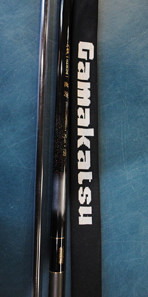 中古美品 Gamakatsu/がまかつ マルチシーン 龍渕 720 3WAYズーム+2穂先搭載 送料1500円 がまかつ マルチフレックス がま渓流 美品がまかつ gamakatsu がま