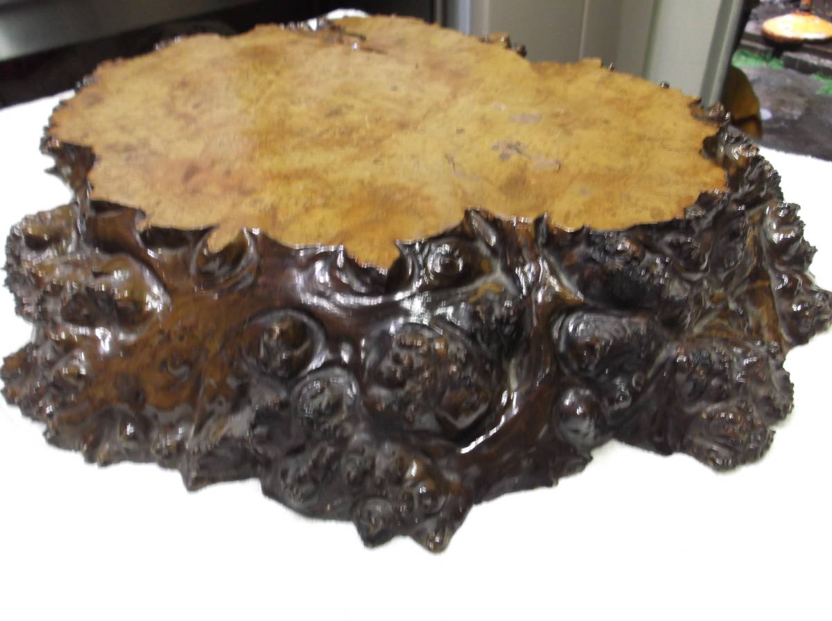 余市町の旧家の蔵から初心だし、木の根花台、木製花台、木の根瘤、大