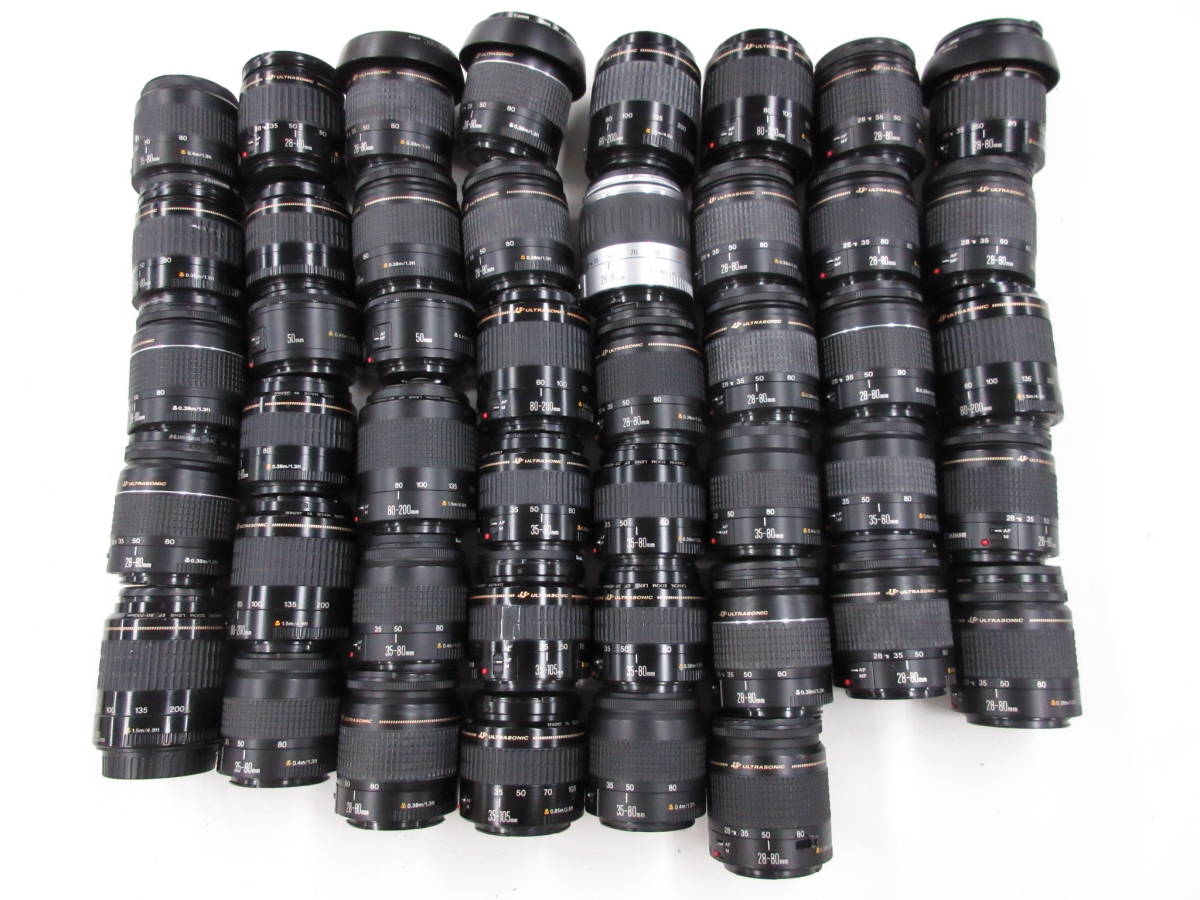  2849 ジャンク EFレンズ Canon 28-80mm 3.5-5.6Ⅱ 80-200mm 4.5-5.6 等 キヤノン まとめて 大量セット 45本 動作未確認 同梱不可(キヤノン)｜売買されたオークション情報、yahooの商品情報をアーカイブ公開 キヤノン
