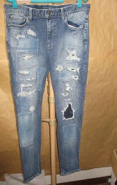 glamb グラム Reading skinny denim 刺し子 パッチワーク スキニー