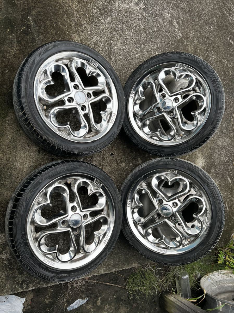 ジュエルハート PIAA 15インチ 5j オフセット45 4本セット 165/50R15 