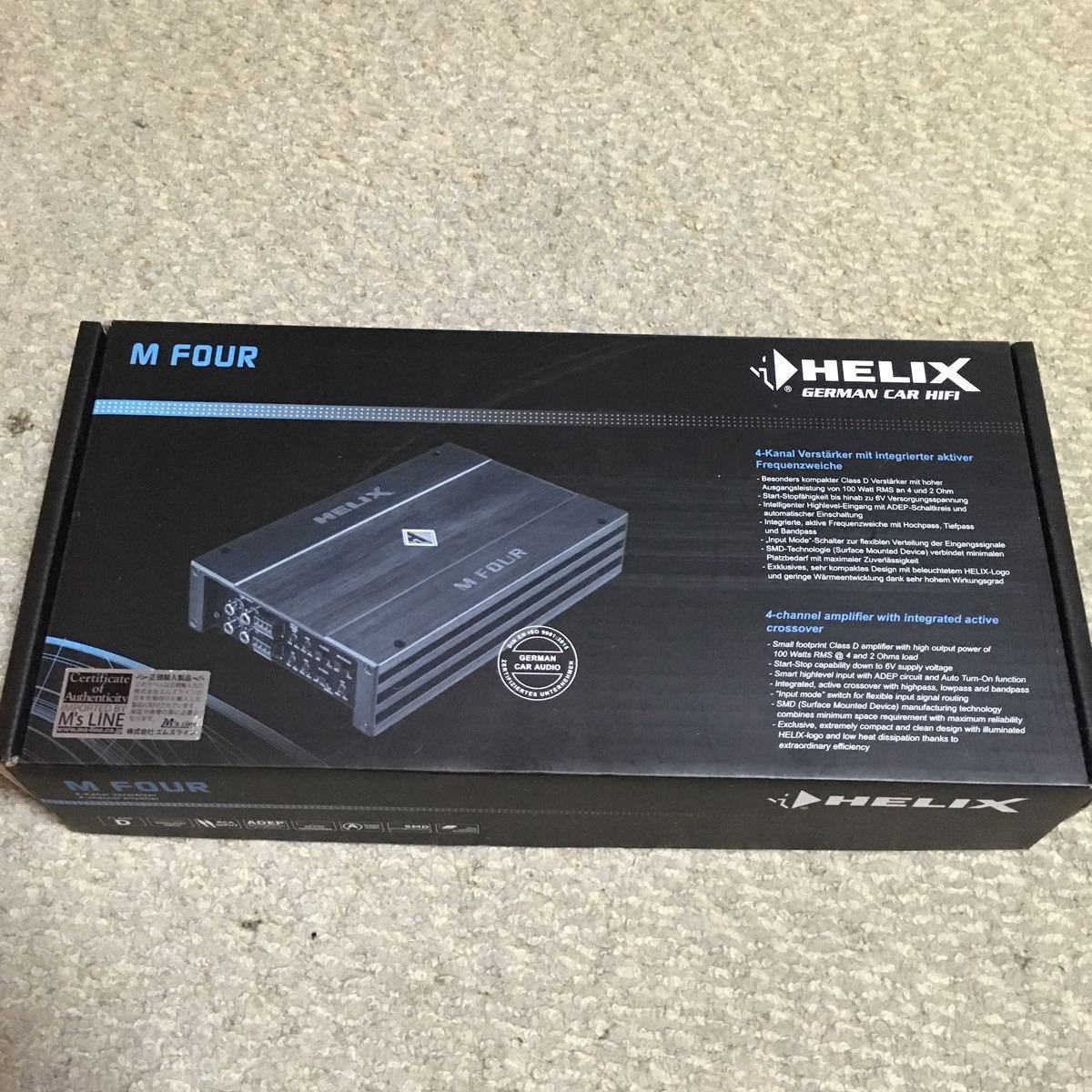 HELIX 4chパワーアンプ M-FOUR M's Line正規品 ヘリックス