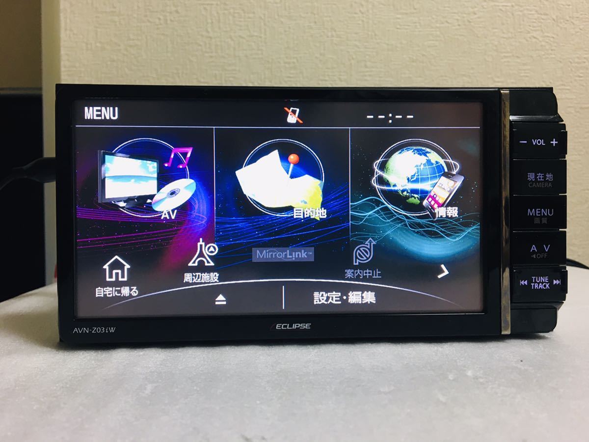 イクリプス ECLIPSE メモリーナビ AVN-Z03i DVD Bluetooth TV SD