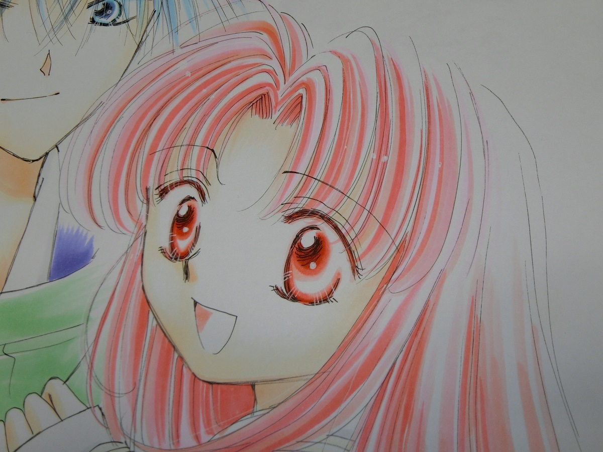 直筆イラスト・サイン色紙 ◇ 松葉博 ◇ 心に星の輝きを・藤原 茜