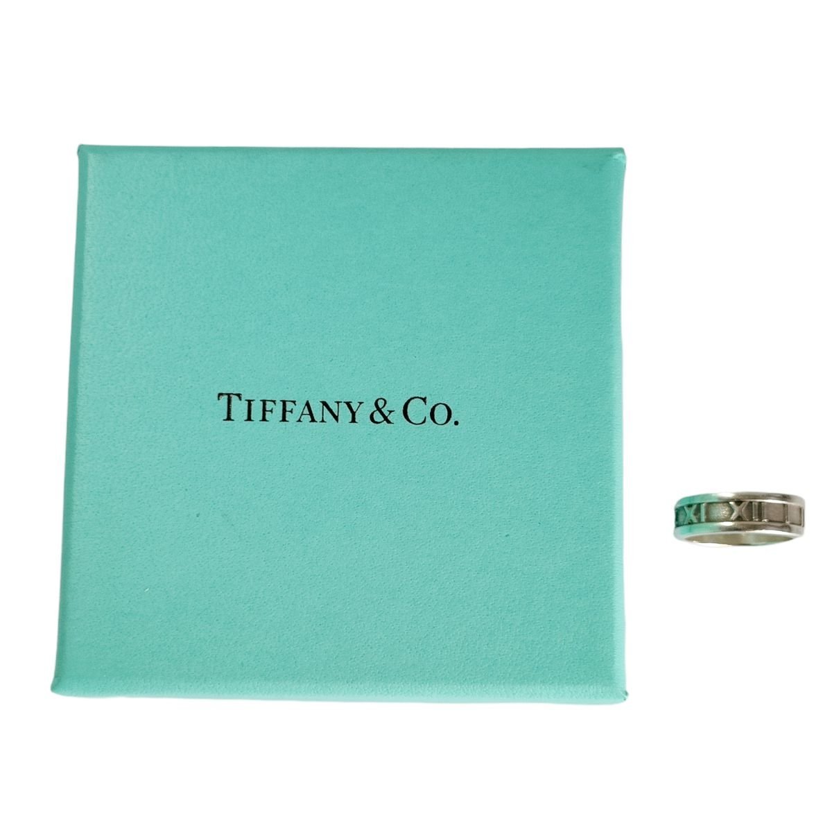 良品 TIFFANY&Co. ティファニー 925SV アトラス ローマ数字 リング 
