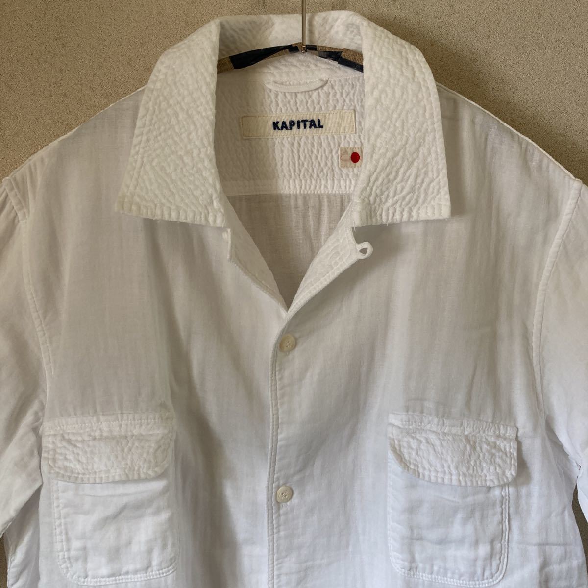 KAPITAL キャピタル 刺し子風ステッチ アロハ シャツ