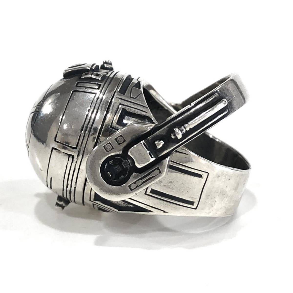 希少 STAR WARS スターウォーズ R2D2 スターリングシルバー 指輪 