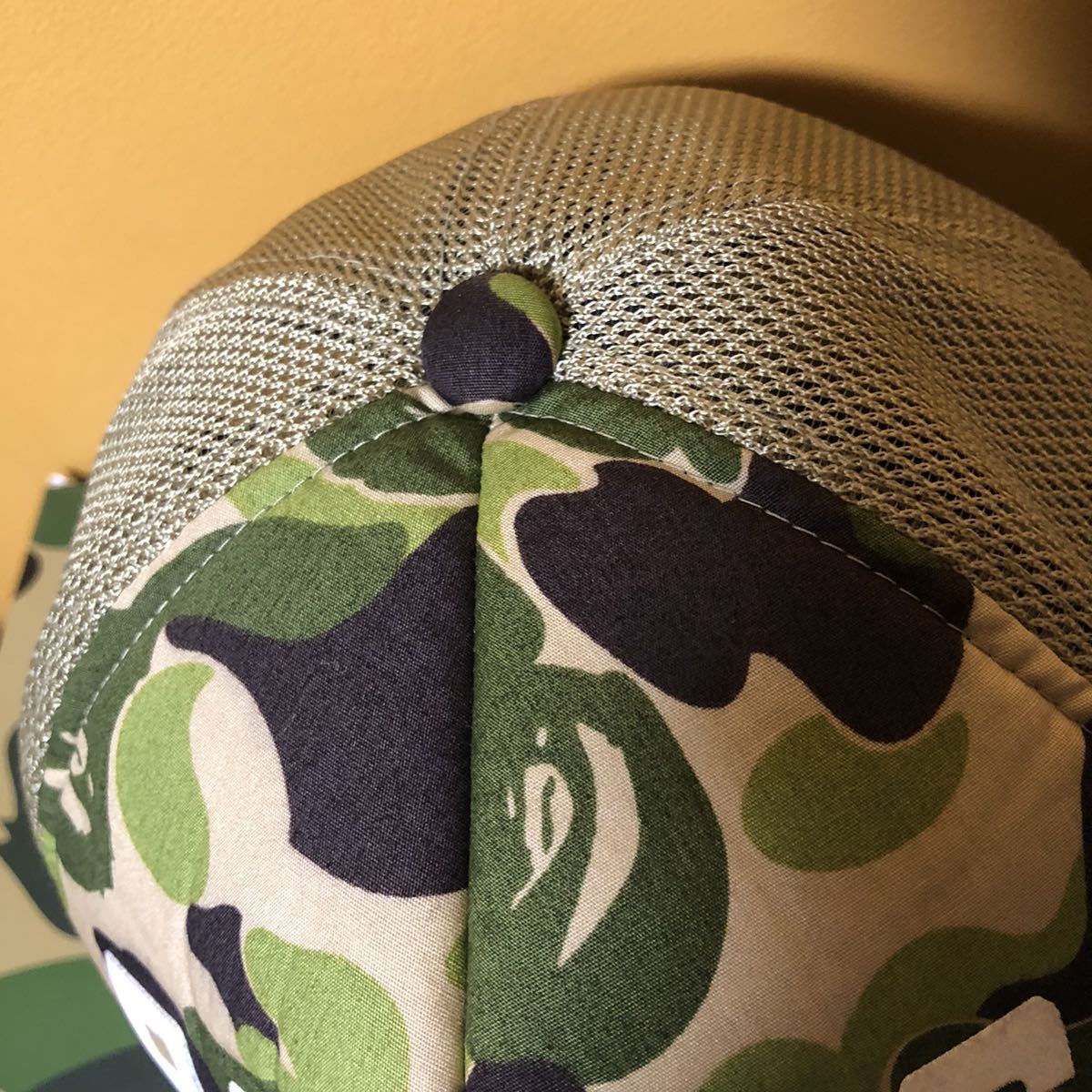 abc camo nyc logo trucker hat cap BAPE エイプ メッシュキャップ 