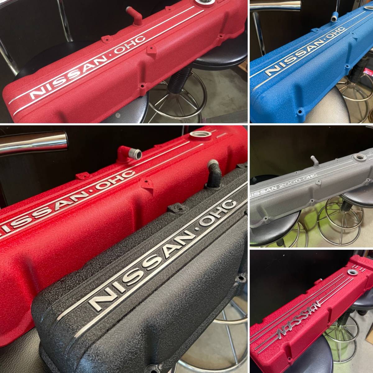 美しい結晶塗装いたします。L型 ヘッドカバー L6 L28 L24 L20 L28 FJ20