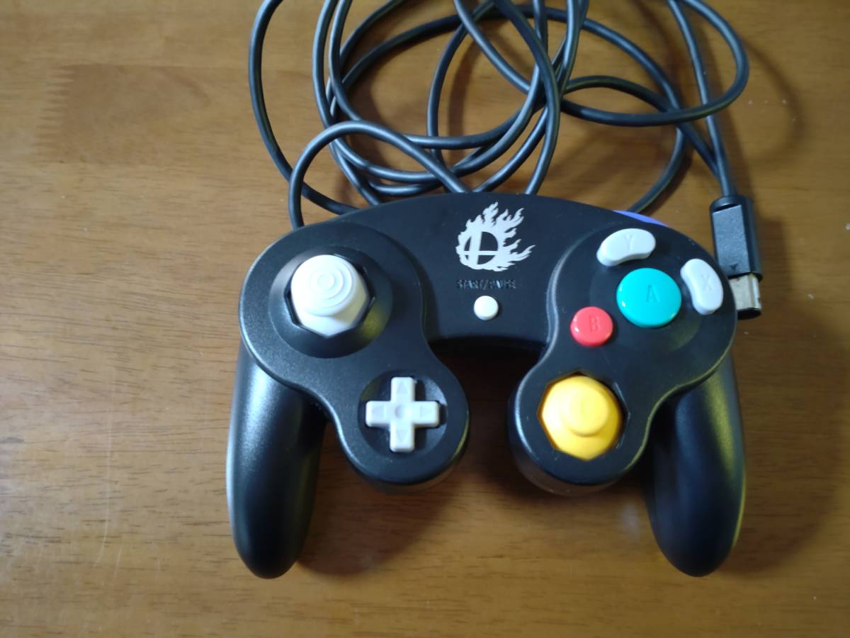 □即決3980円□ゲームキューブコントローラ スマブラブラック 黒□迅速 