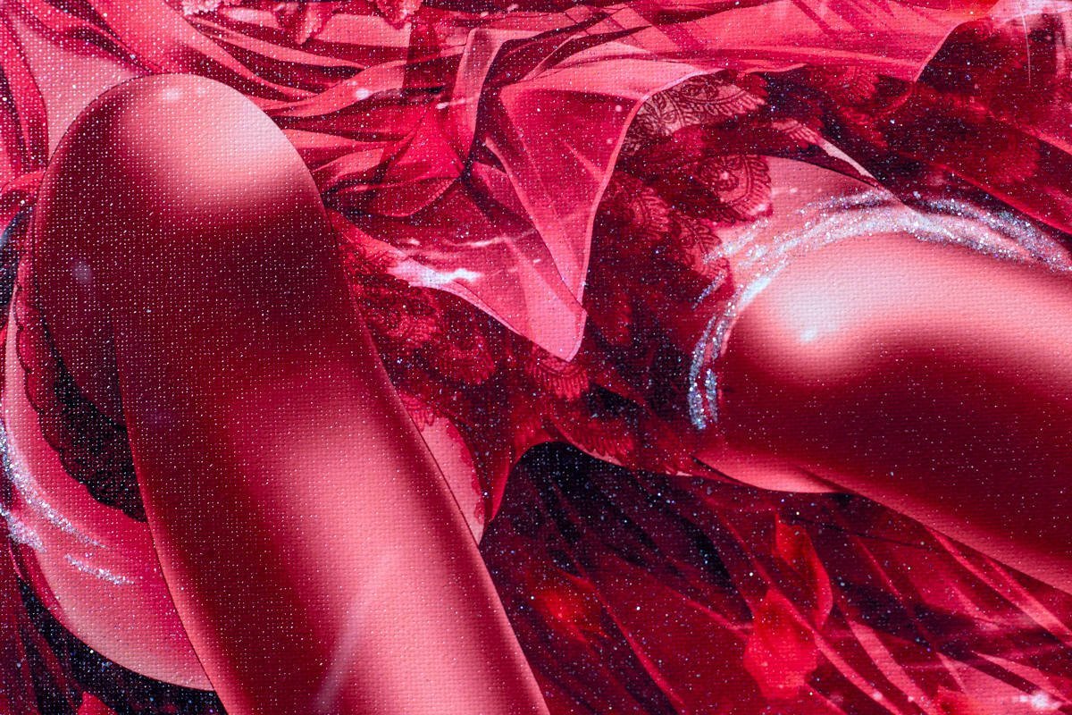 □てぃんくる版画□『ROSE PERFUME C/E』（ミックスドメディア(版画 