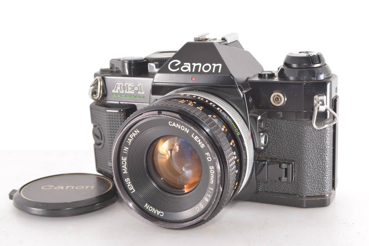 キヤノン Canon AE-1 PROGRAM ブラック + FD 50mm F1.8 S.C. #h4109 AE