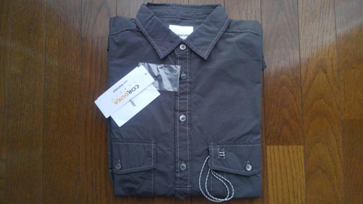 and wander CORDURA typewriter LS over shirt アンドワンダー コーデュラタイプライターLSオーバーシャツ size 4 XL 